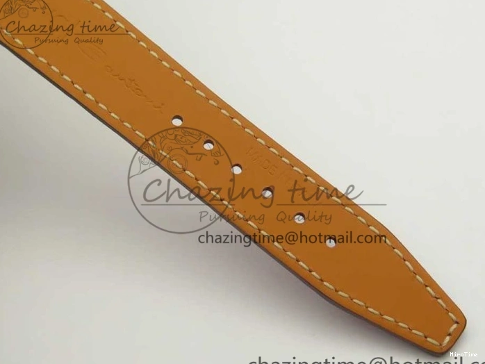 MIROTIME 0113 Portofino IW458101 Diamond Bezel SS MK 1:1 Best Edition Silver Dial On Purple Leather Strap MIYOTA Tailored 7166